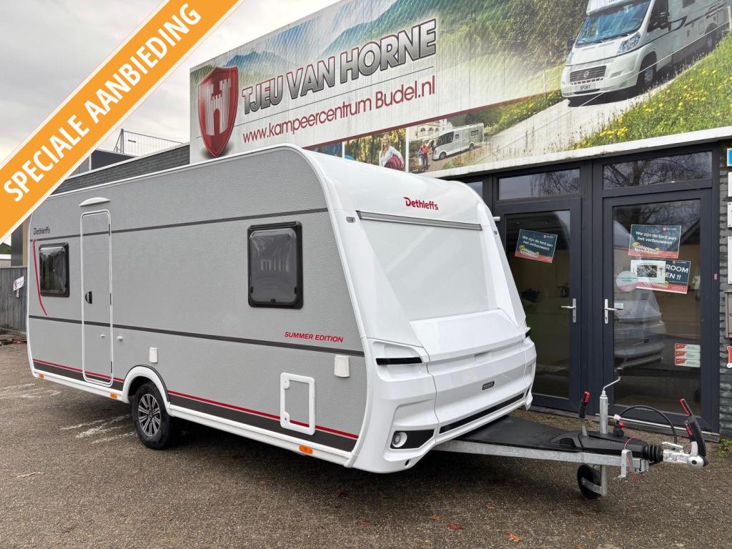 Dethleffs Summer Edition 470 FR GRATIS TRUMA AIRCO!, Caravans en Kamperen, Rondzit, Bedrijf, Dethleffs, 5 tot 6 meter