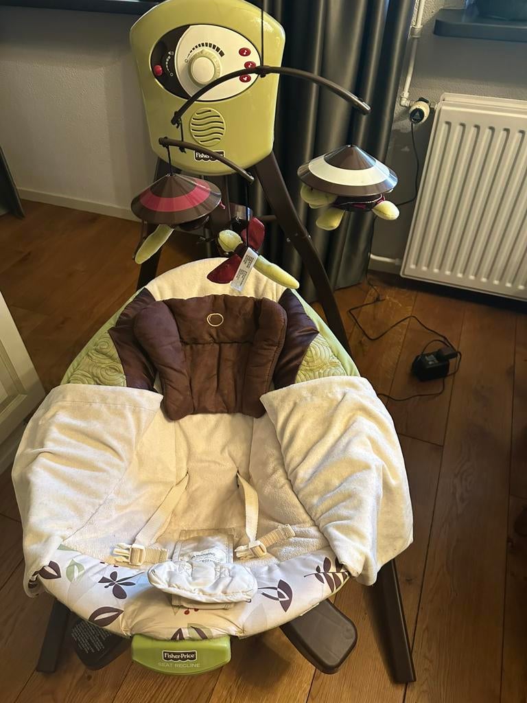 Fisher price schommelstoeltje, Ophalen of Verzenden, Zo goed als nieuw, Fisher-Price