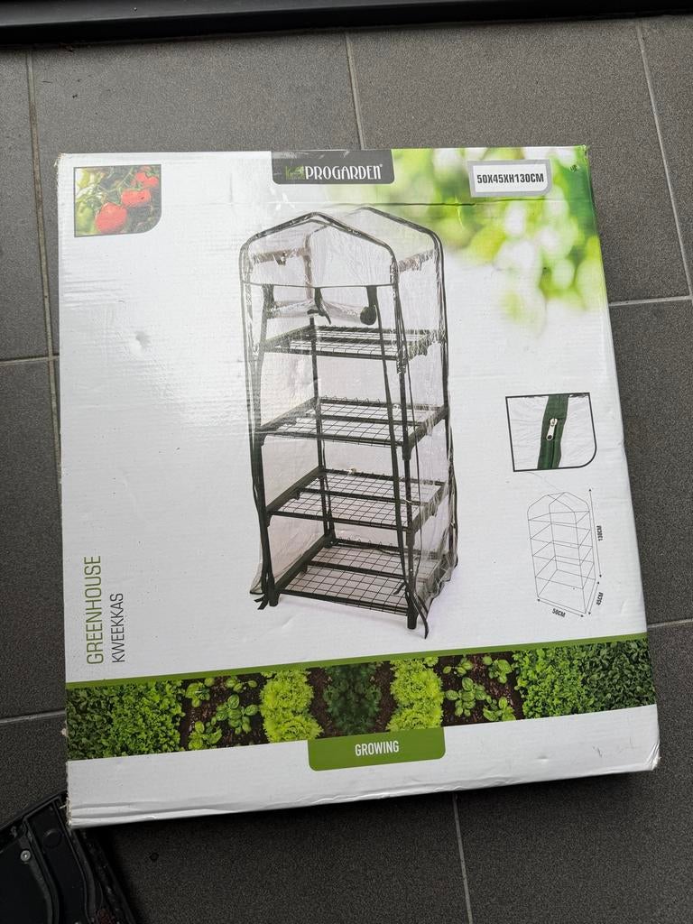 ProGarden Kweekkast - Ideaal voor het kweken van planten, Staal, Folie, Ophalen of Verzenden, Kweekkas