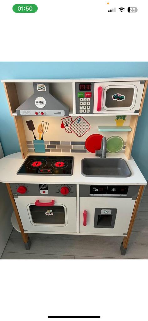 Speelgoed keuken, Kinderen en Baby's, Ophalen, Zo goed als nieuw, Hout, Speelkeuken