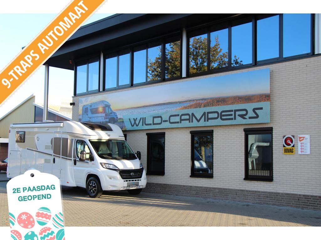 Carado T338 - 140PK AUTOMAAT - ENKELE BEDDEN + HEFBED, Caravans en Kamperen, Campers, Automaat, Airbags, Ringverwarming, Fiat