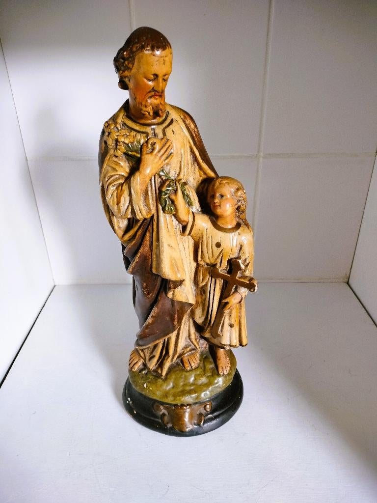 Sint-Jozef met het Kindje Jezus. Katholiek beeld. Religie., Ophalen of Verzenden