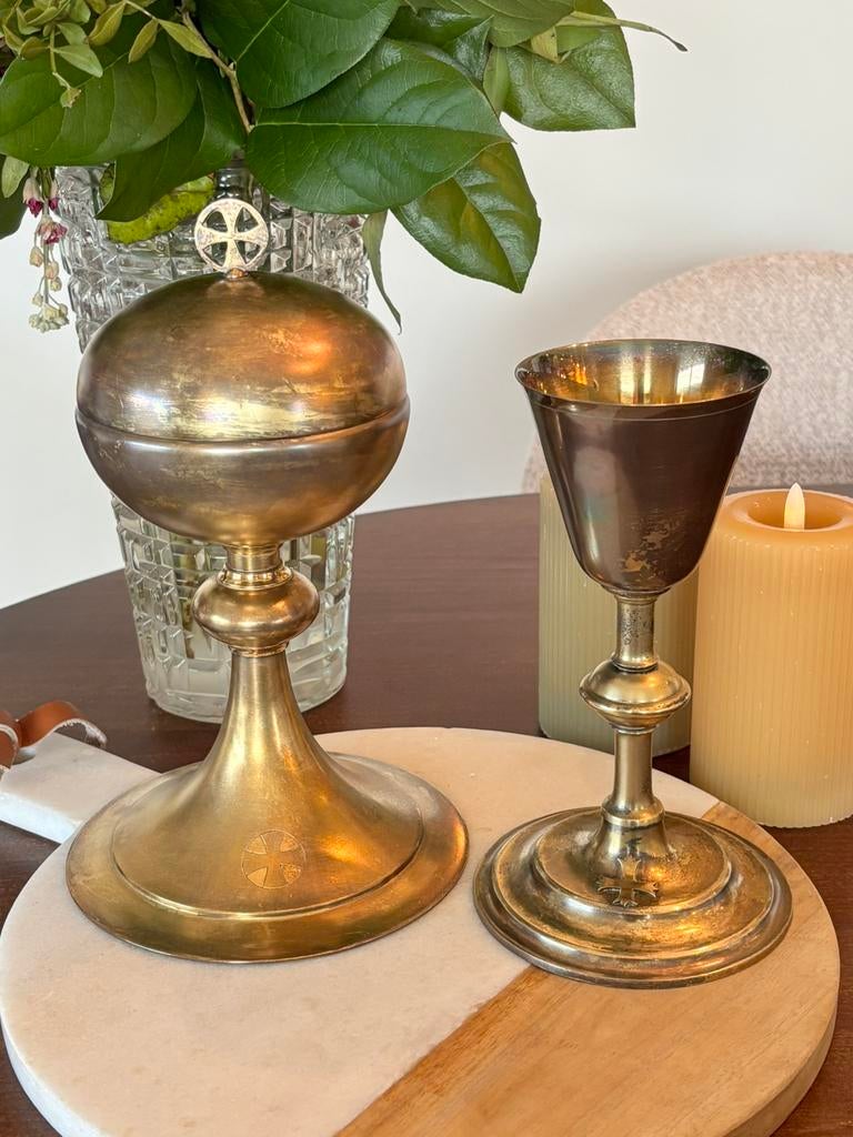 Ciborie en kelk, Antiek en Kunst, Ophalen of Verzenden