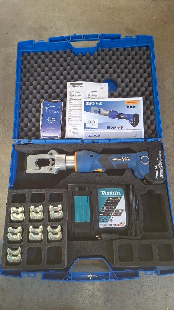 Klauke EK50/5 CFM accu kabelschoen perstang perstang pers, ., Ophalen of Verzenden, Zo goed als nieuw, .