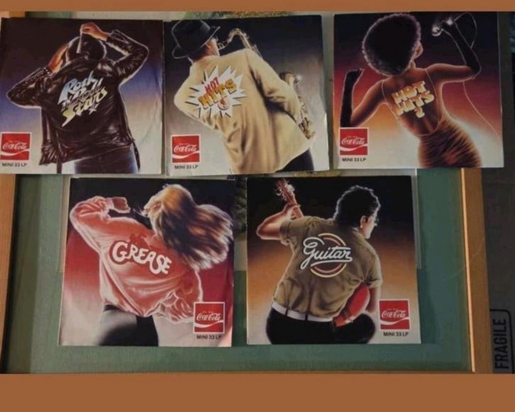 Coca-Cola mini LP's  - set 5 stuks, Ophalen of Verzenden