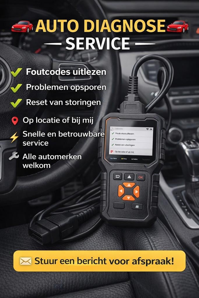 Auto diagnose op locatie | Fouten uitlezen | Snel & goedkoop