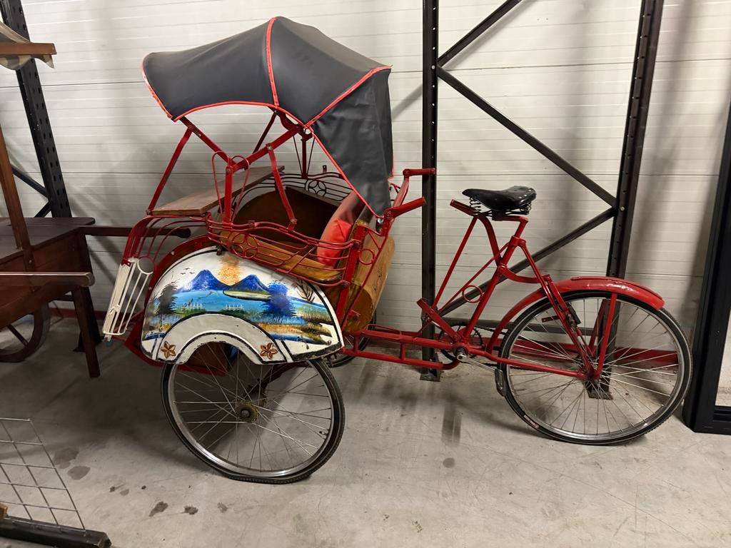 Riksja fiets in goede staat, Fietsen en Brommers, Ophalen, Gebruikt, 2 kinderen, Overige merken