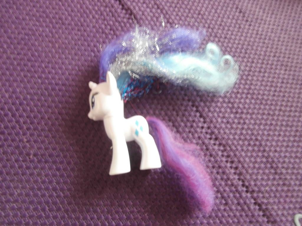 My little pony roze wit met paars eenhoorn 8 cm hoog paard, Ophalen of Verzenden, Zo goed als nieuw