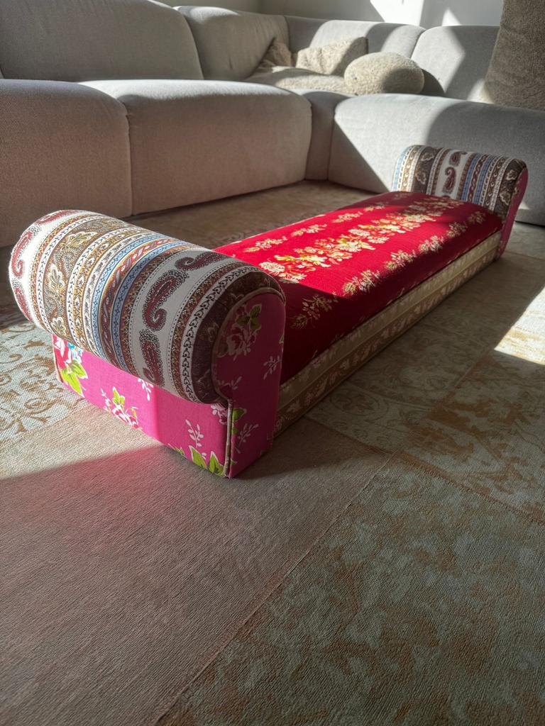 Kare design patchwork bankje, Ophalen, Minder dan 75 cm, Tweepersoons, Bohemian