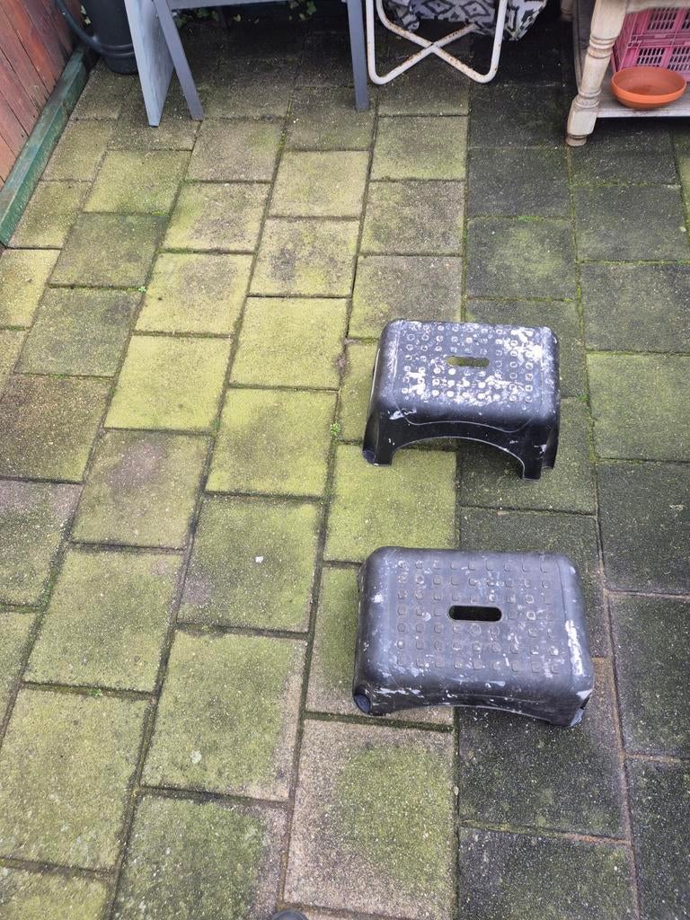 2 x caravan opstapjes zie foto,s ervan., Ophalen