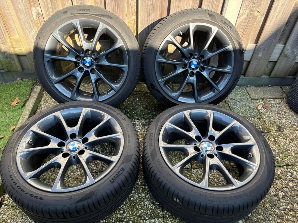 Bmw velgen 18 f30 f31 f32 f33 Breedset style 398 Orbit grey, Ophalen, 18 inch, Gebruikt, 255 mm
