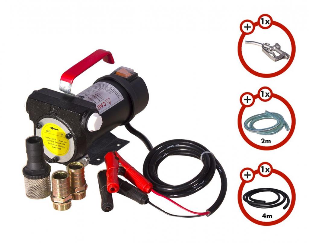 Dieselpomp KIT 40 ltr/min 12V of 24V - compleet met slangen, Niet ingevuld, Niet ingevuld, Nieuw, Ophalen of Verzenden