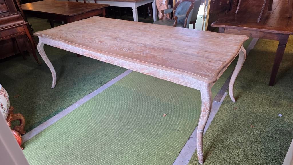 Massief eikenhouten Franse eettafel, Ophalen of Verzenden