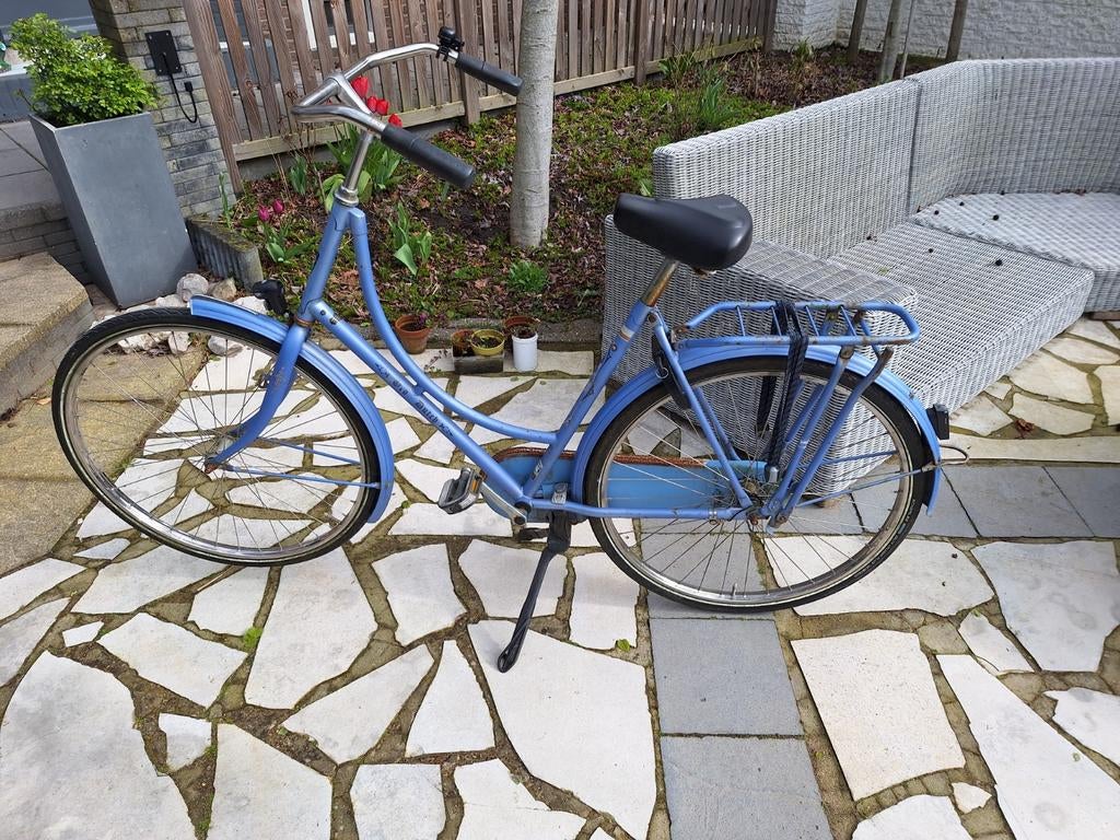 Paarse oma fiets 53inch, Fietsen en Brommers, Fietsen | Dames | Omafietsen, Ophalen, Versnellingen, Batavus, 53 tot 56 cm