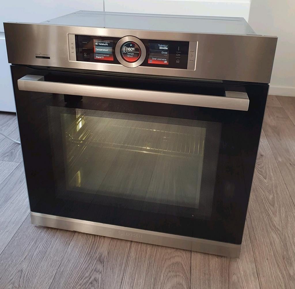 Luxe XL Bosch combi oven/ magnetron met Wifi + zelfreiniging, Ophalen, 60 cm of meer, Zo goed als nieuw, Oven met grill
