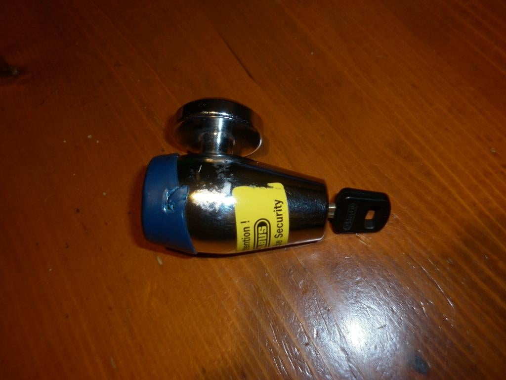 Abus schijfremslot Granit Victory.  met 1  sleutel, Motoren, Ophalen of Verzenden, Zo goed als nieuw