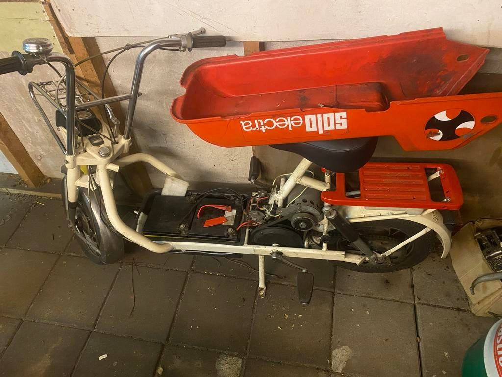 Solo Electra elektrische brommer city bug, Fietsen en Brommers, Brommers | Oldtimers, Ophalen, Maximaal 25 km/u, Overige merken