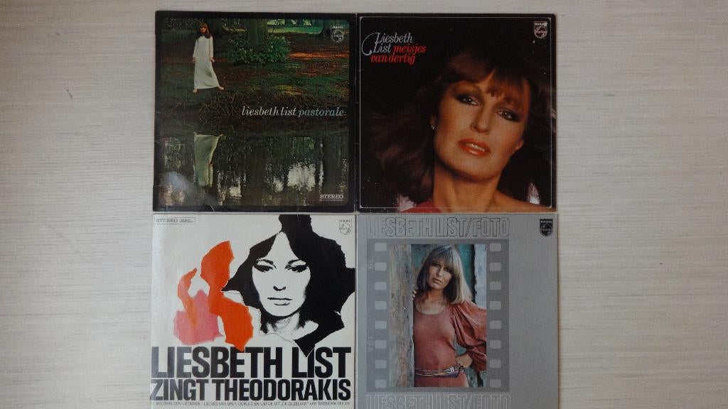 4 originele l.p's van Liesbeth List en 1Ramses Shaffy-single, Cd's en Dvd's, Vinyl | Nederlandstalig, Verzenden, Zo goed als nieuw
