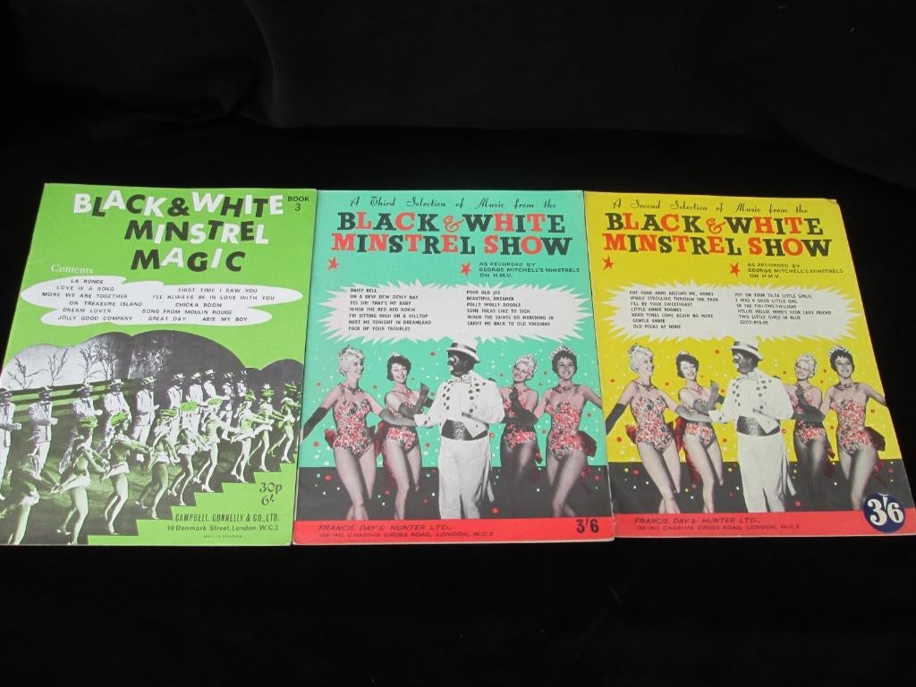 9 x Broadway Bladmuziek w.o. 3 Black & White Minstrel Show, Gebruikt, Ophalen of Verzenden, Artiest of Componist, Piano