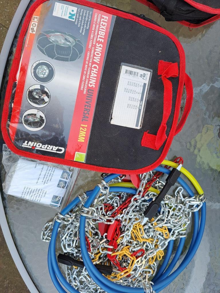 Universele sneeuwkettingen 12mm - Carpoint KN-I 90, Auto diversen, Sneeuwkettingen, Zo goed als nieuw, Ophalen of Verzenden