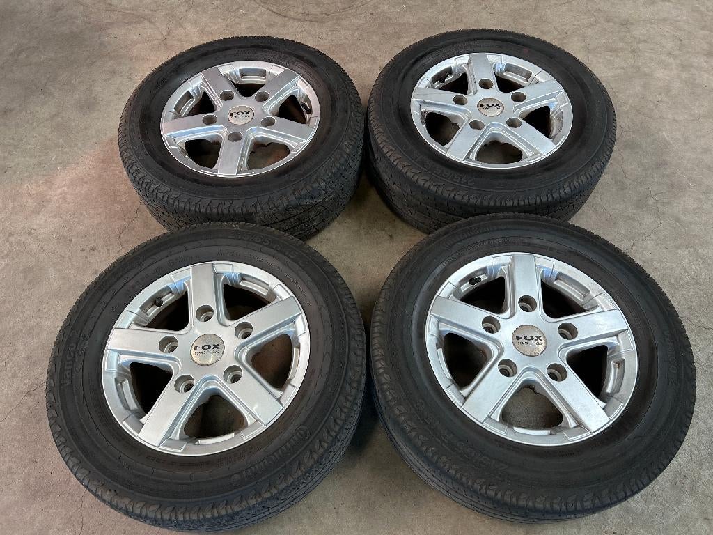 15 inch FOX velgen + zomerbanden Ford Transit Custom, Auto-onderdelen, Banden en Velgen, 15 inch, Banden en Velgen, Ophalen of Verzenden