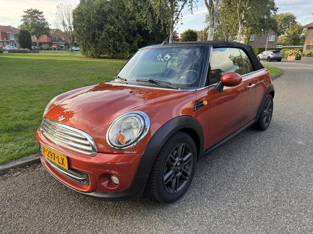 MINI Cabrio 1.6 Cooper Pepper CRUISE, CLIMA (bj 2011), Auto's, Mini, Euro 5, Stof, Gebruikt, 4 cilinders