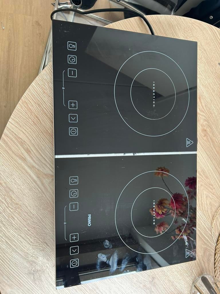 Primo inductieplaat 2 pitten, Witgoed en Apparatuur, Gebruikt, 3 kookzones of minder, Ophalen of Verzenden, Inductie