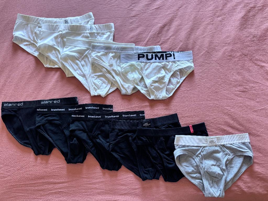 Ondergoed / Underwear mix briefs (11 stuks!), Verzenden, Zwart, Bruno Banani, Slip