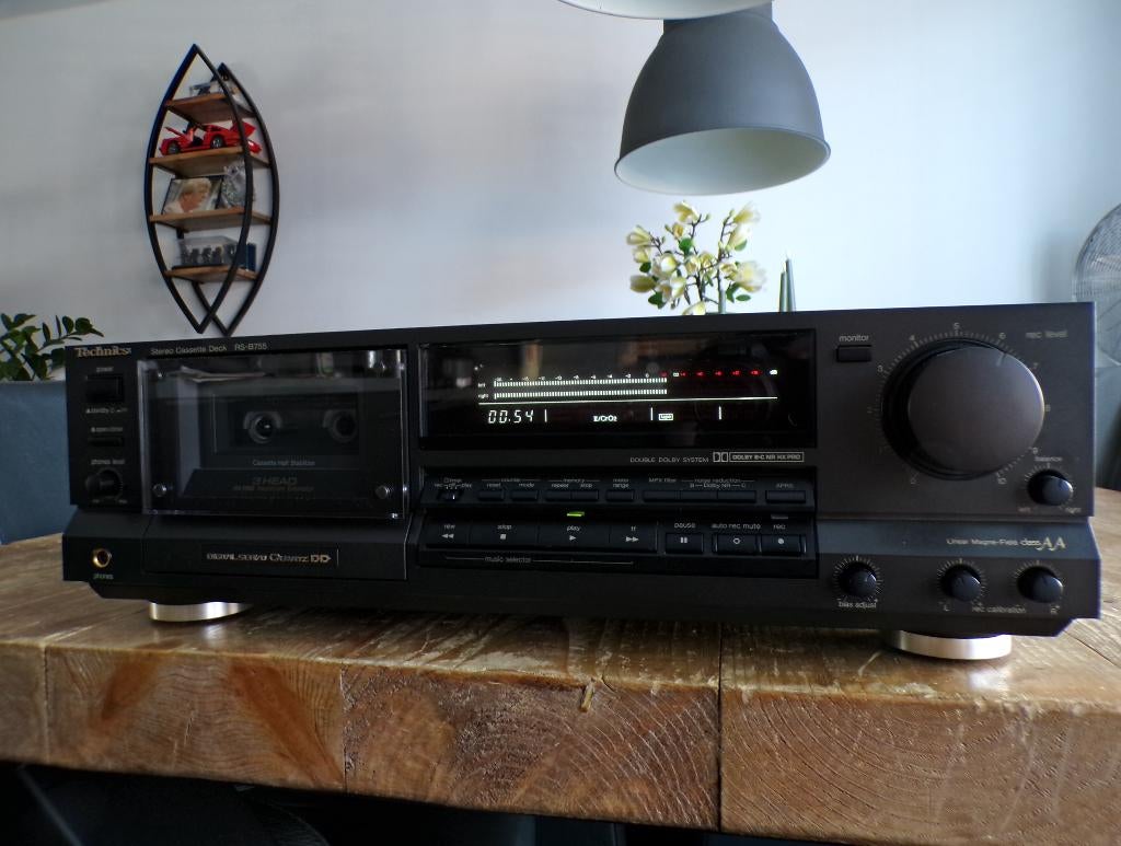 Topklasse Technics Quartz Direct Drive 3 koppen deck RS-B755, Ophalen of Verzenden, Enkel, Overige merken, Tiptoetsen