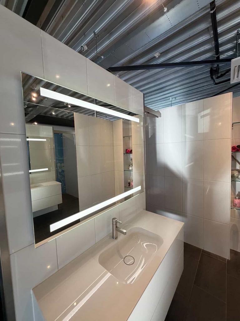 Luxe Badkamerspiegel 115x90 cm – LED & Verwarming – NIEUW, Ophalen, Nieuw, 100 tot 125 cm, Minder dan 100 cm