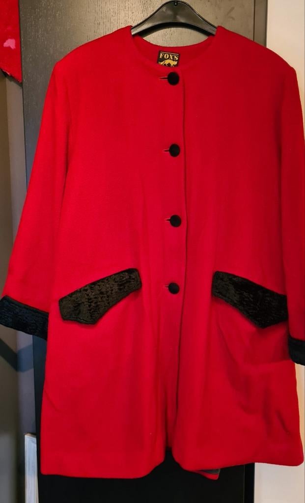 Jas fox's, Kleding | Dames, Ophalen of Verzenden, Zo goed als nieuw, Rood, Maat 42/44 (L)