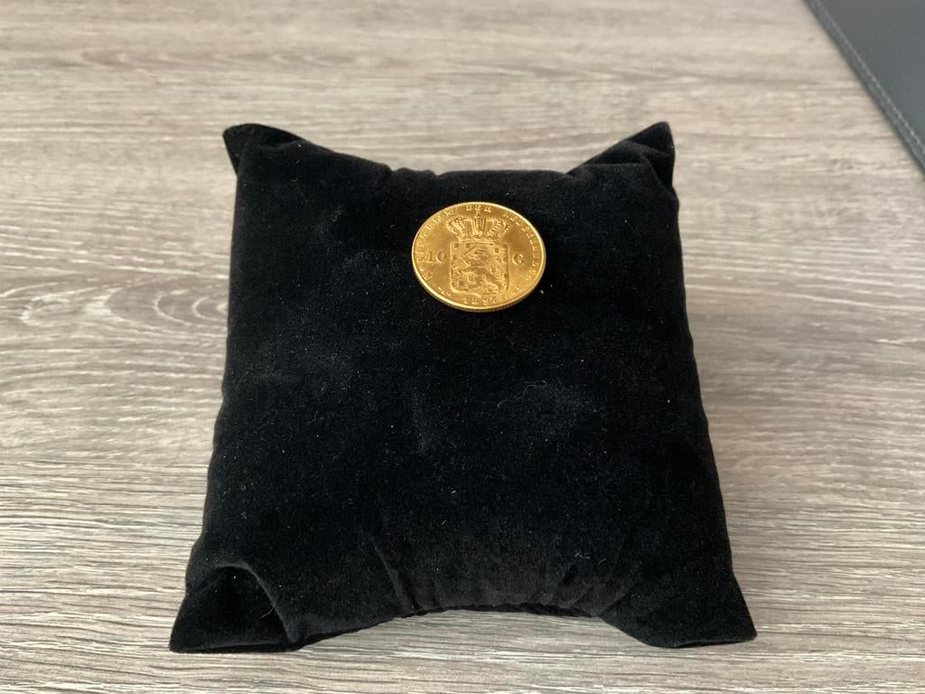 Gouden 10 gulden Wilhelmina lang haar, Koningin Wilhelmina, Losse munt, 10 gulden, Goud