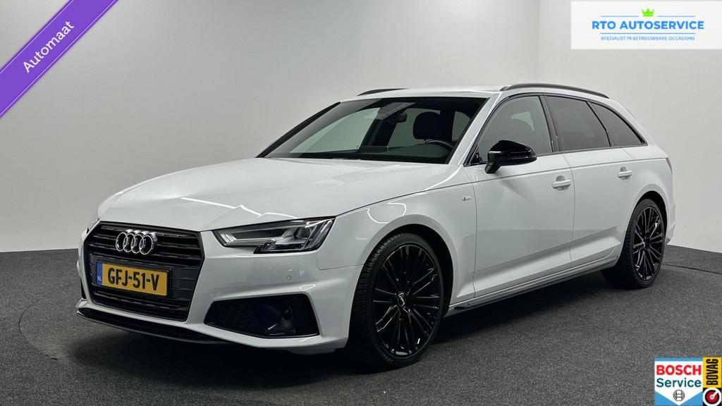 Audi A4 Avant 40 TFSI S edition CARPLAY ECC NAVI ADAPTIEF CR, Auto's, Audi, Gebruikt, Wit, Autotrust, Emergency brake assist
