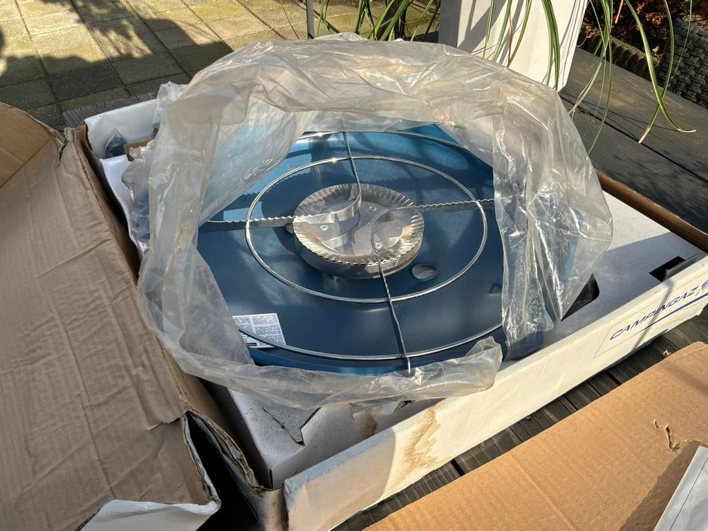 Partywokpan van campinggaz, Ophalen, Zo goed als nieuw