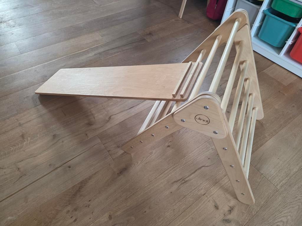 Jindi Montessori Klimrek met Glijbaan/Klimplank, Ophalen, Zo goed als nieuw, Klimwand