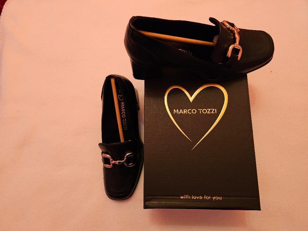 Marco Tozzi, Schoenen met lage hakken, Zwart, Marco Tozzi, Ophalen of Verzenden