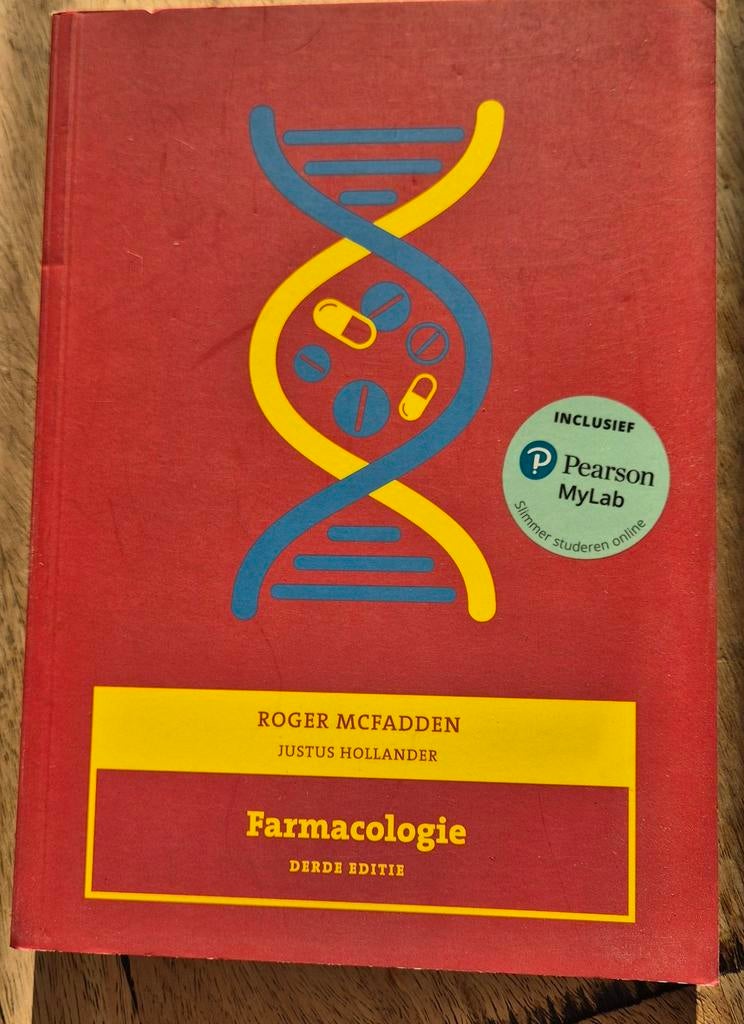 Farmacologie - Derde Editie (incl. Pearson MyLab), Boeken, Gelezen, Beta, Roger McFadden, Justus Hollander, HBO