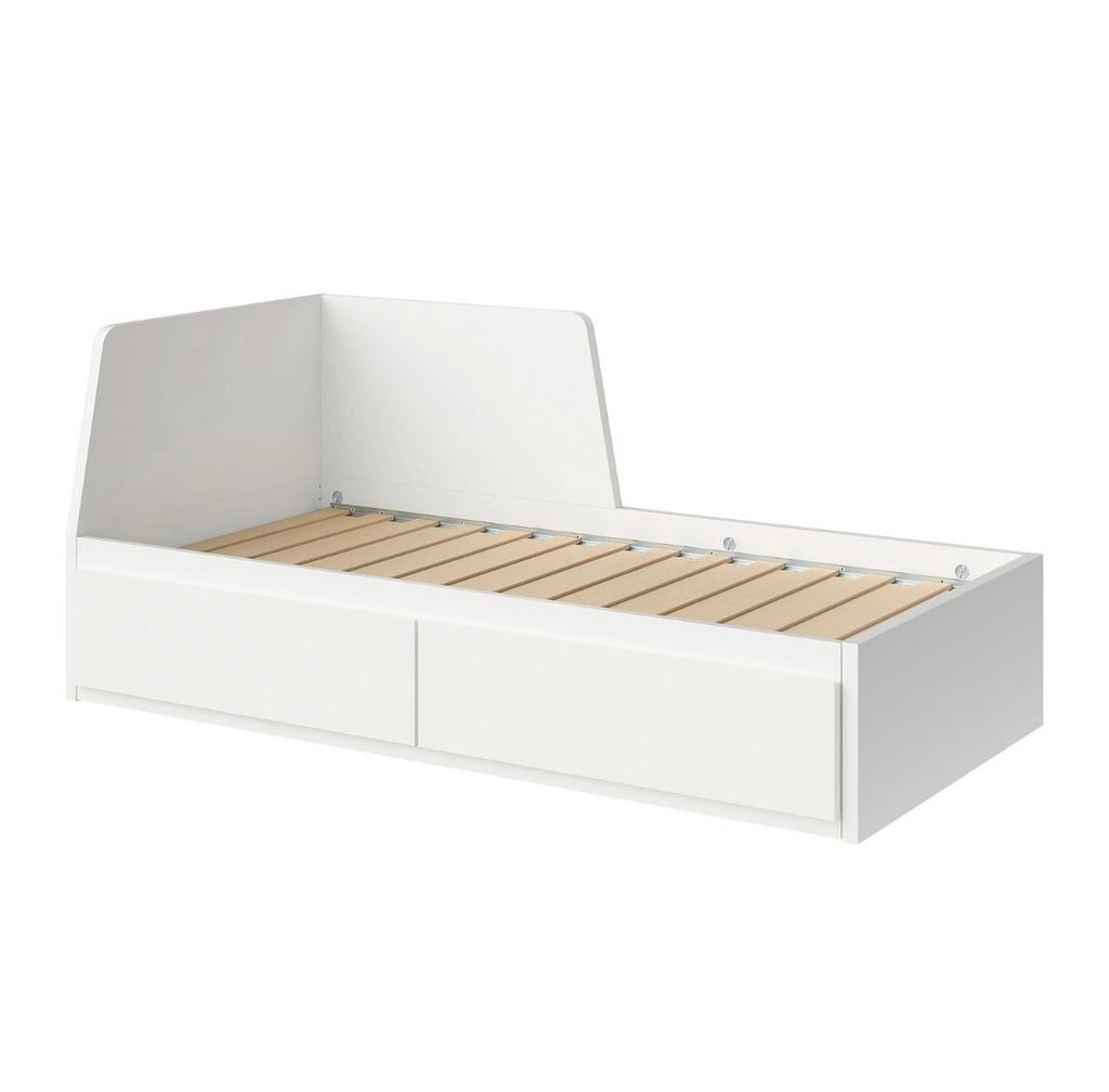 IKEA FLEKKE, Huis en Inrichting, Slaapkamer | Bedden, Zo goed als nieuw, Eenpersoons, Hout, Wit, Ophalen