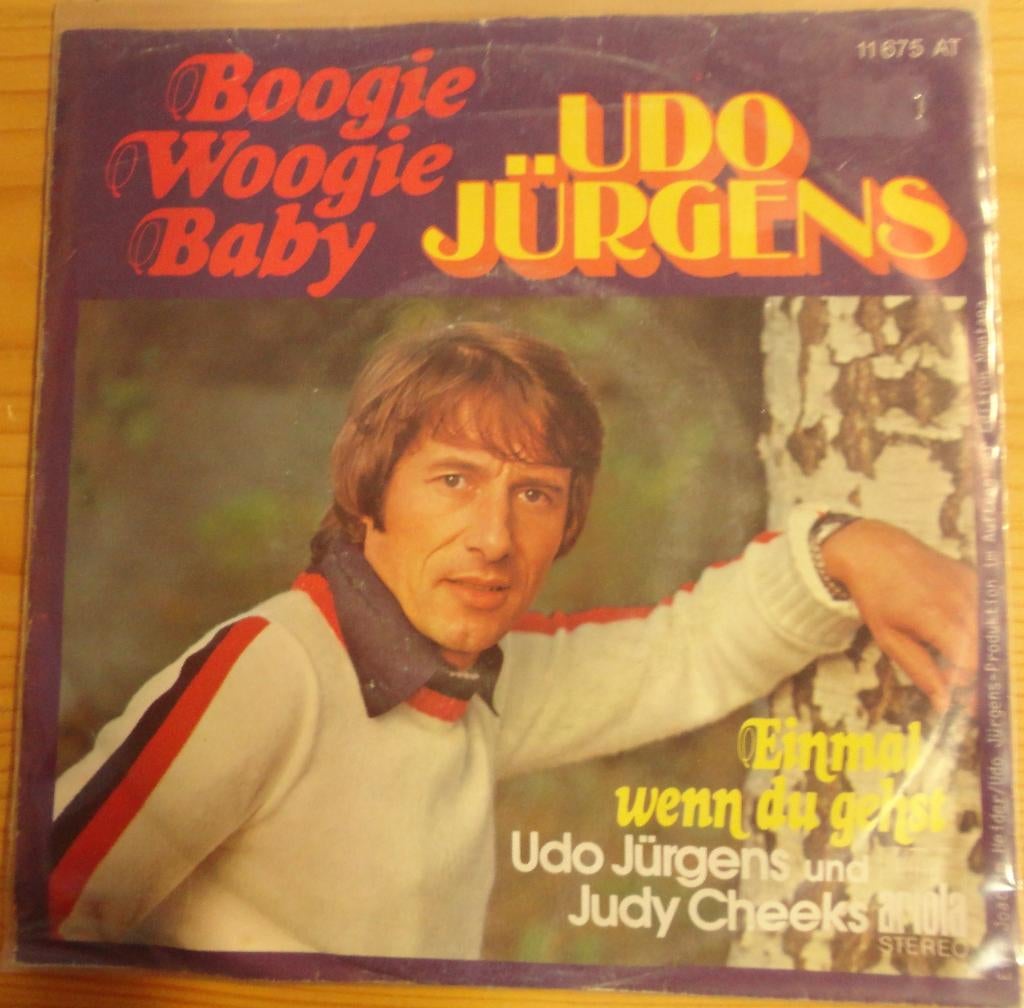 Udo Jurgens > Boogie Woogie Baby, Cd's en Dvd's, Vinyl Singles, Gebruikt, 7 inch, Single, Ophalen of Verzenden