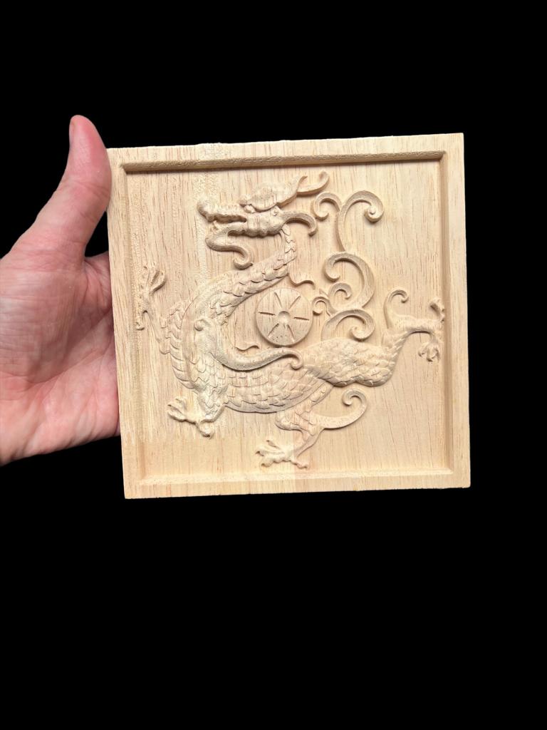 Chinees houtsnijwerk ornament chinese draak applique, Nieuw, Ophalen of Verzenden, https://verburgtvintage.nl/#contact, Schipluidenlaan 20 5035KJ Tilburg