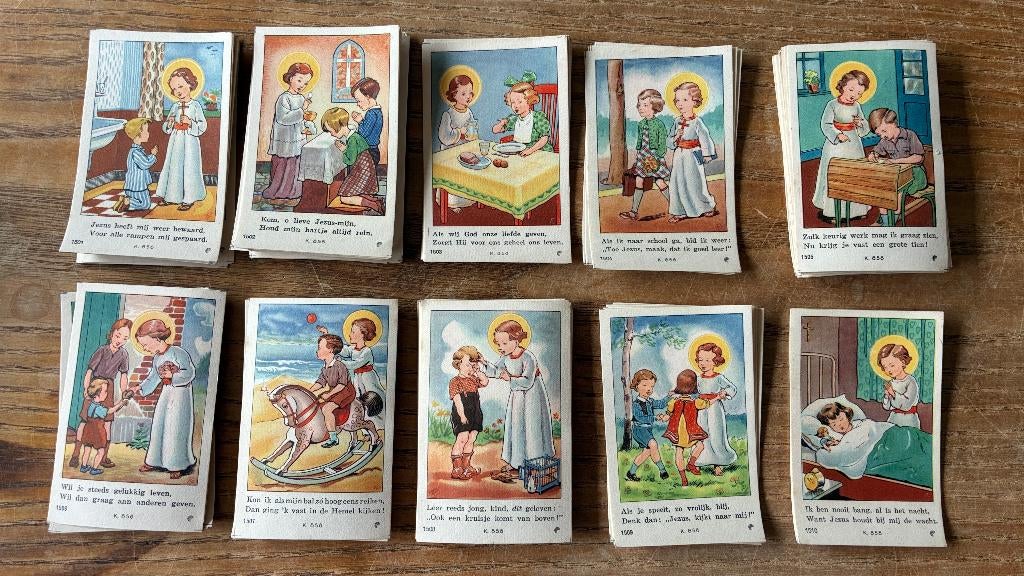 Vintage devotieprentjes santjes, Ophalen of Verzenden, Zo goed als nieuw, Kaart of Prent, Christendom | Katholiek