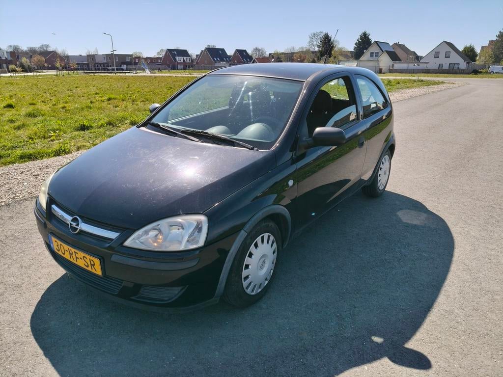Opel Corsa 1.2 16V Twinport 3D 2005 Zwart, 4 cilinders, 1229 cc, Zwart, Origineel Nederlands