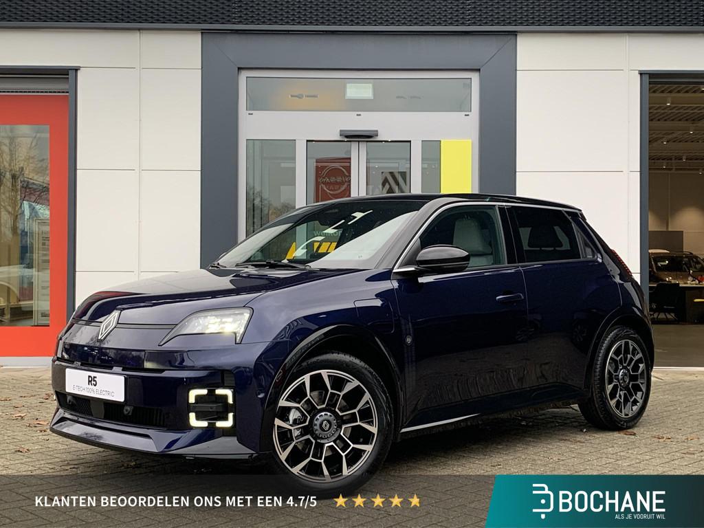 Renault 5 comfort range Roland-Garros 52 kWh | Pack safety &, Auto's, Renault, Stof, Huisgarantie, Blauw, Nieuw
