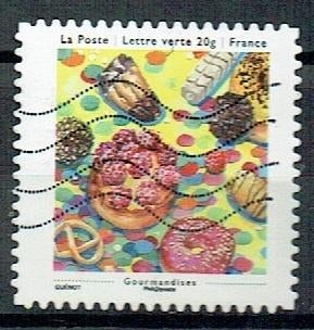 Frankrijk 2013 Lekkernijen Gebak Snoep en Koek, Verzenden, Gestempeld, Overige thema's