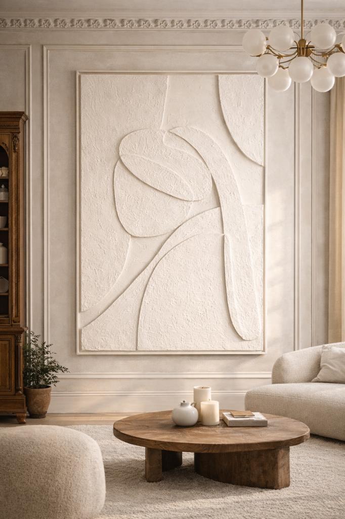 Groot Design Japandi 3D Wanddecoratie(122x183)-Handgemaakt, Ophalen of Verzenden, Nieuw