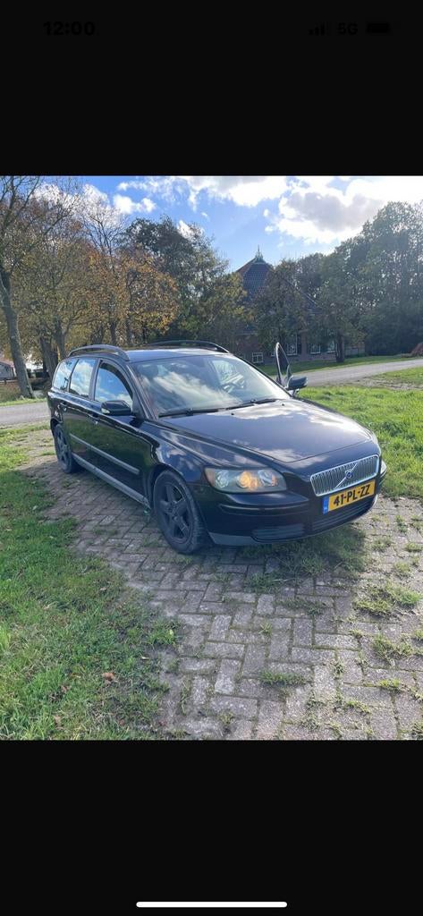 Volvo V50 2.4 140PK 2004 Zwart, Stof, Zwart, 700 kg, Zwart