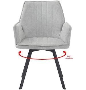 Magazijn Leegverkoop Nieuwe draai-eetstoelen stof beige SALE, Industrieel hotelchique, Overige kleuren, Nieuw, Ophalen of Verzenden