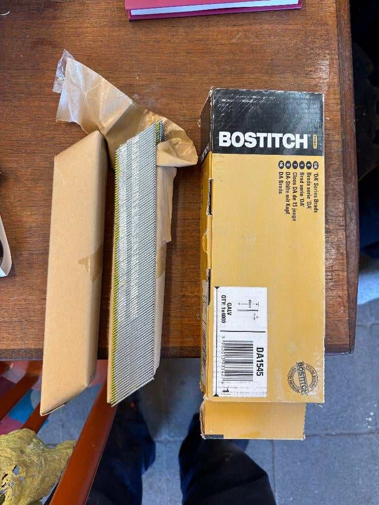 BOSTITCH Afwerknagel tacker nieten 45 mm, 4000 stuks, Ophalen of Verzenden, Nieuw, Minder dan 50 mm