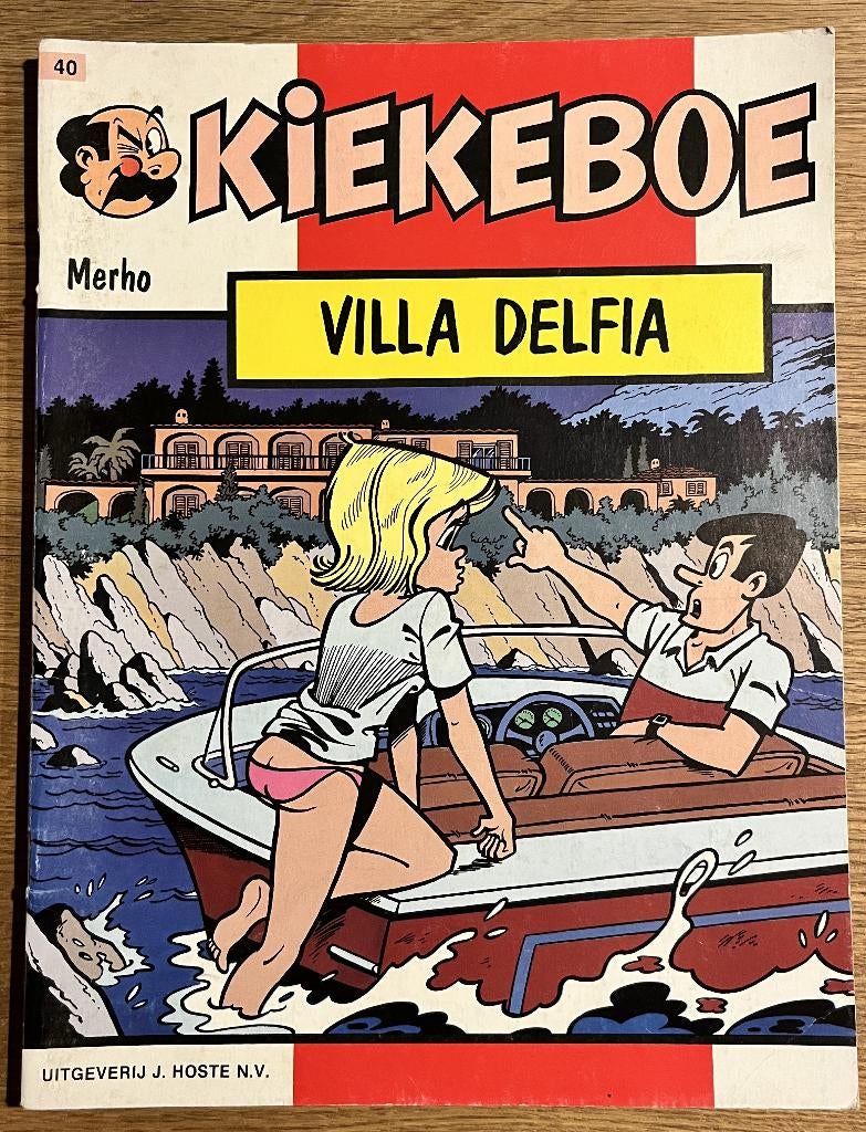 Kiekeboe - Villa Delfia - 40 1e dr (1988) Strip, Boeken, Stripboeken, Eén stripboek, Zo goed als nieuw
