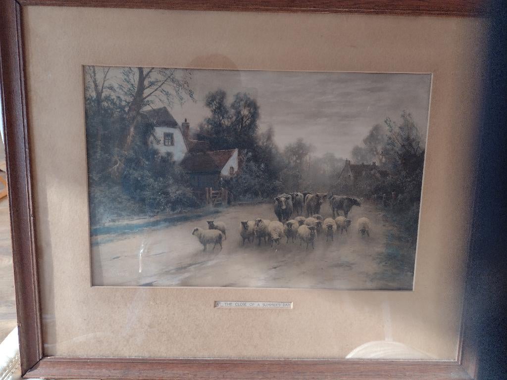 Boerderijen Huizen en koeien en Schapen lopen op, Ophalen